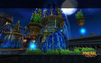图片: 图8：《神魔大陆》截图-魔法喷泉.jpg