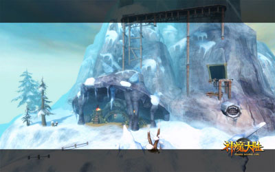 图片: 图3：《神魔大陆》截图-暖冬高原-炉火村.jpg