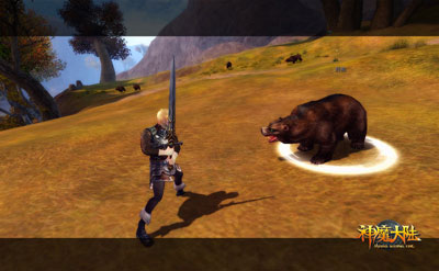 图片: 图2：《神魔大陆》实景截图：猎熊.jpg