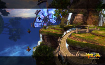 图片: 图1：《神魔大陆》实景截图-异空间的浮空基地.jpg