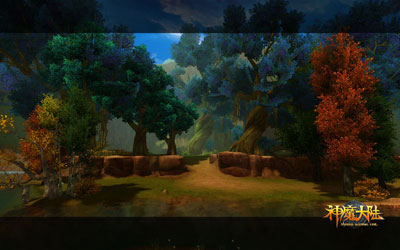 图片: 图1：《神魔大陆》实景截图-风景如画的栖溪谷.jpg